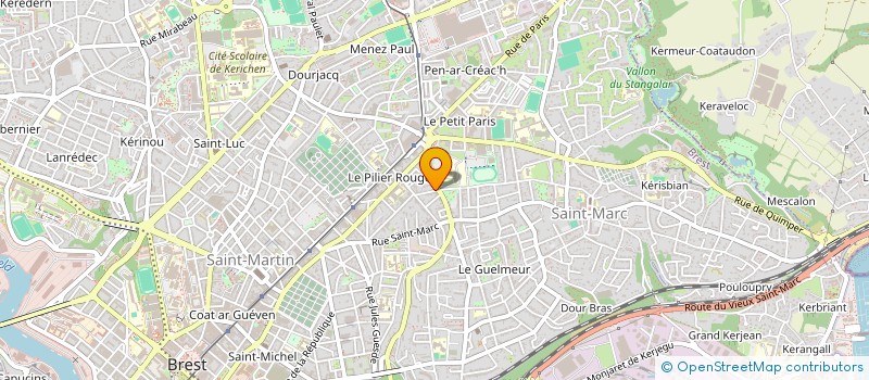 localisation de l'entreprise LAMARQUE KEREBEL à BREST