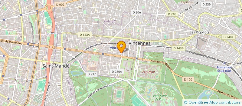 localisation de l'entreprise LAMARTINE 1 à VINCENNES