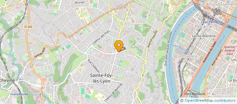 localisation de l'entreprise LAMARTINE 26  SAINTE-FOY-LES-LYON