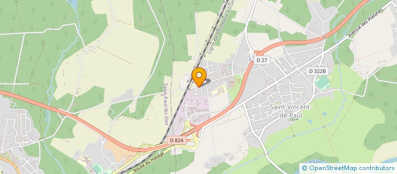 localisation de l'entreprise LAMARTINE  SAINT-VINCENT-DE-PAUL