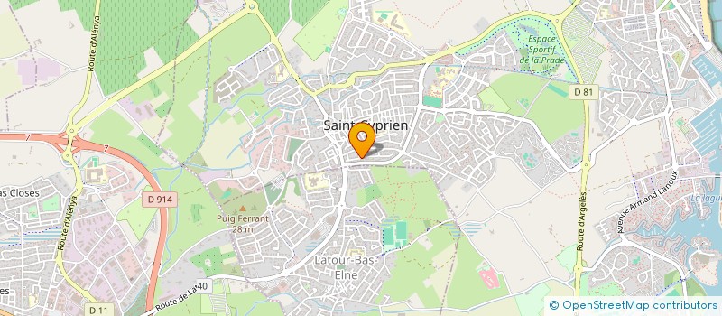 localisation de l'entreprise LAMARTINE  SAINT-CYPRIEN