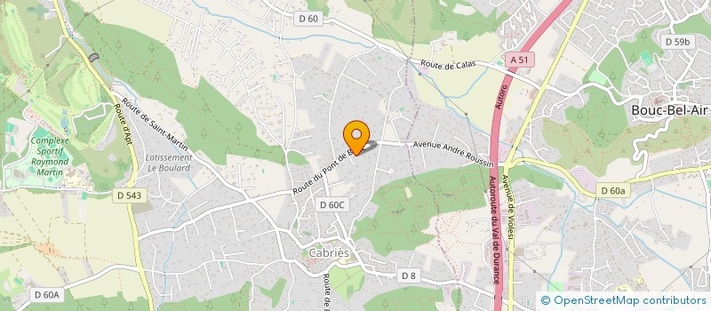 localisation de l'entreprise LAMARTINE  CABRIES