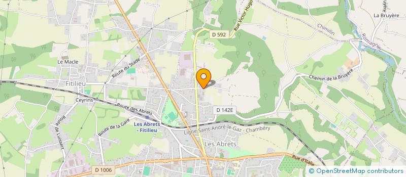 localisation de l'entreprise LAMARTINE  LES ABRETS-EN-DAUPHINE