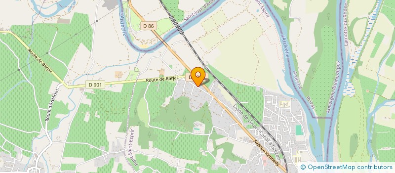 localisation de l'entreprise LAMARTINE AUTOMOBILES  PONT-SAINT-ESPRIT