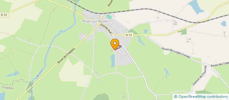 localisation de l'entreprise LAMARTINE CONSTRUCTION METAL  THIEL-SUR-ACOLIN