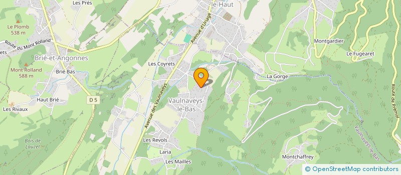 localisation de l'entreprise LAMARTINE-VET  VAULNAVEYS-LE-BAS