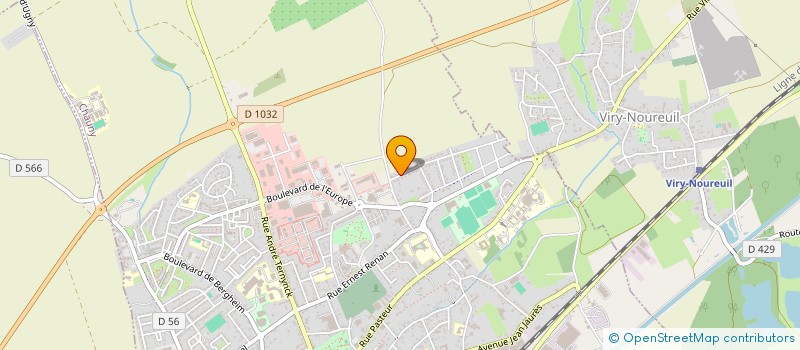 localisation de l'entreprise LAMARY à CHAUNY
