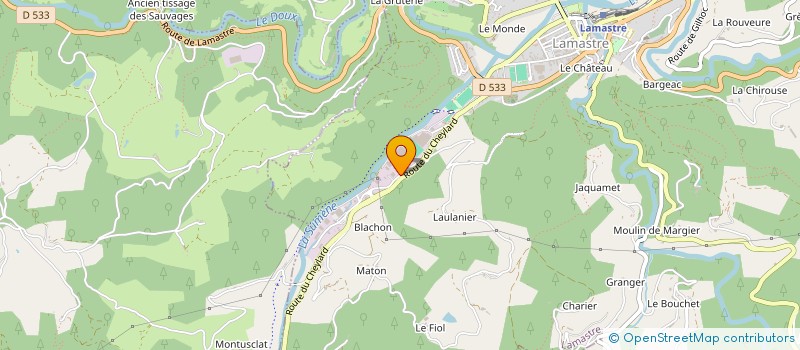 localisation de l'entreprise LAMASTRE PIECES AUTO  LAMASTRE