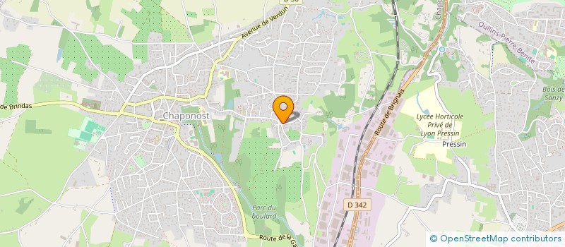 localisation de l'entreprise LAMAT  CHAPONOST