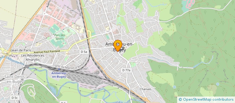 localisation de l'entreprise LAMATHE LOUTFI LOCATION  AMBERIEU-EN-BUGEY