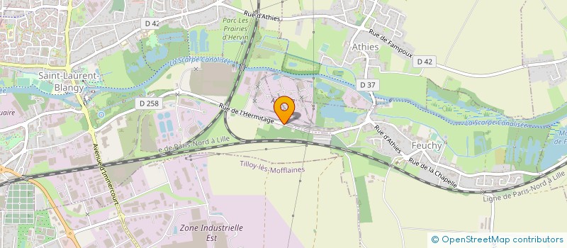 localisation de l'entreprise LAMATO à SAINT-LAURENT-BLANGY