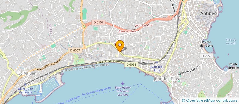 localisation de l'entreprise LAMATOLIA à ANTIBES