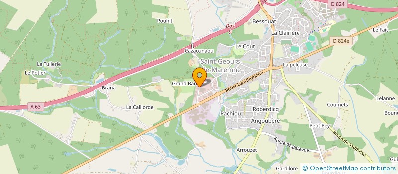 localisation de l'entreprise LAMAZOUADE à ORX