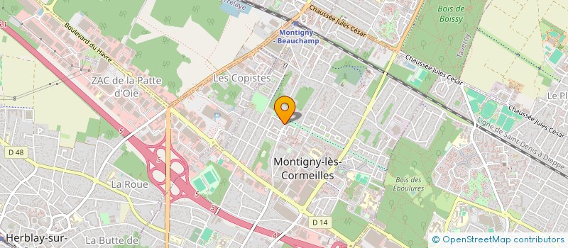 localisation de l'entreprise LAMBALLE à MONTIGNY-LES-CORMEILLES