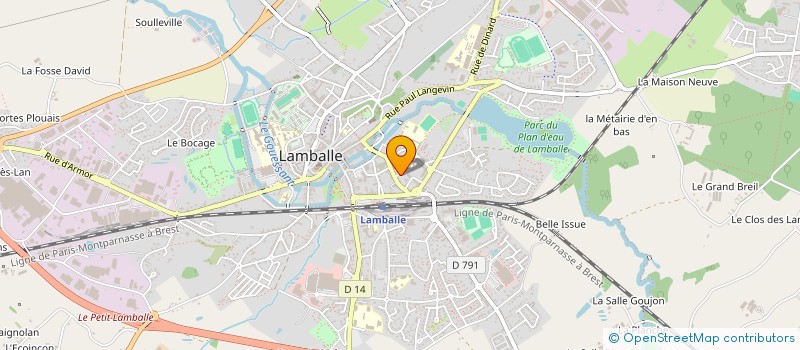 localisation de l'entreprise LAMBALLE ARMOR EVENTS  LAMBALLE-ARMOR