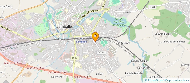 localisation de l'entreprise LAMBALLE IMMOBILIER à LAMBALLE-ARMOR