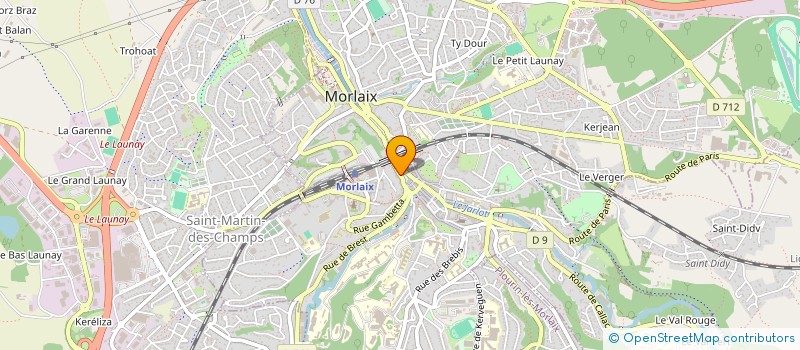 localisation de l'entreprise LAMBDA  MORLAIX