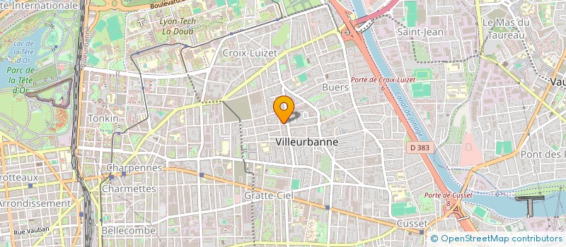 localisation de l'entreprise LAMBDA LYON à VILLEURBANNE