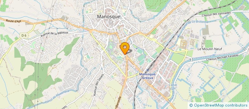 localisation de l'entreprise LAMBDAPROD à MANOSQUE