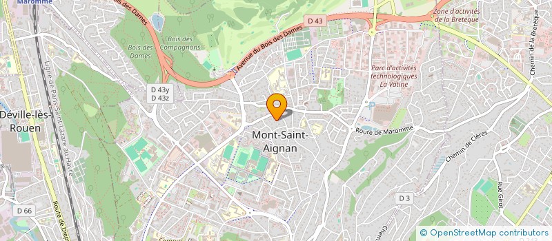 localisation de l'entreprise LAMBE à MONT-SAINT-AIGNAN