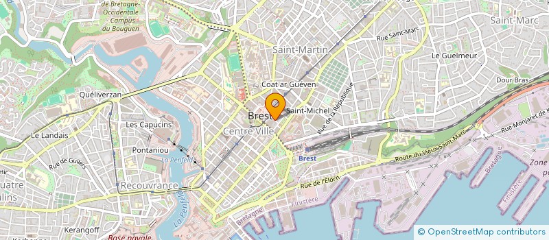 localisation de l'entreprise LAMBE FFI  BREST