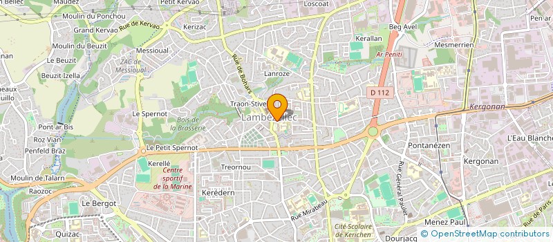 localisation de l'entreprise LAMBEMED  BREST