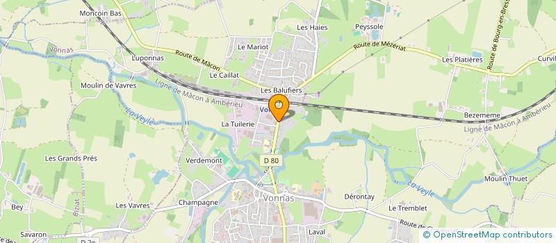 localisation de l'entreprise LAMBERET DENAT SA à VONNAS