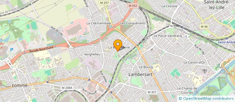localisation de l'entreprise LAMBERSART ATHLETISME à LAMBERSART