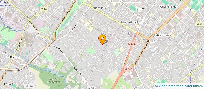 localisation de l'entreprise LAMBERSART-BECQUART à CROIX