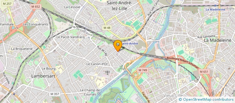 localisation de l'entreprise LAMBERSART GYM'RYTHMIQUE à LAMBERSART