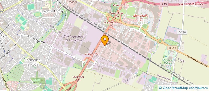localisation de l'entreprise LAMBERT à MONDEVILLE