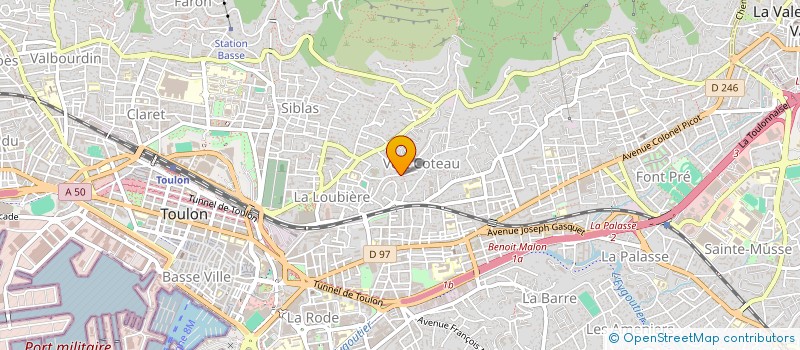 localisation de l'entreprise LAMBERT  TOULON