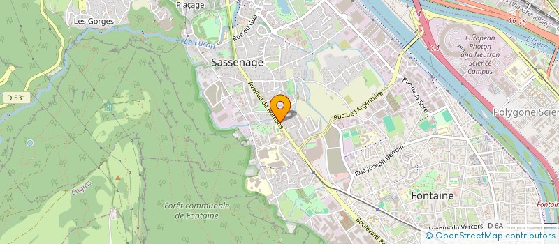 localisation de l'entreprise LAMBERT AUTOMOBILES à SASSENAGE