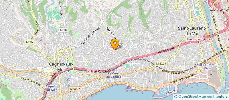 localisation de l'entreprise LAMBERT BALLESTRA à CAGNES-SUR-MER