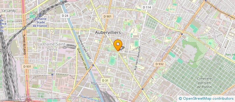 localisation de l'entreprise LAMBERT BEAUTY à AUBERVILLIERS
