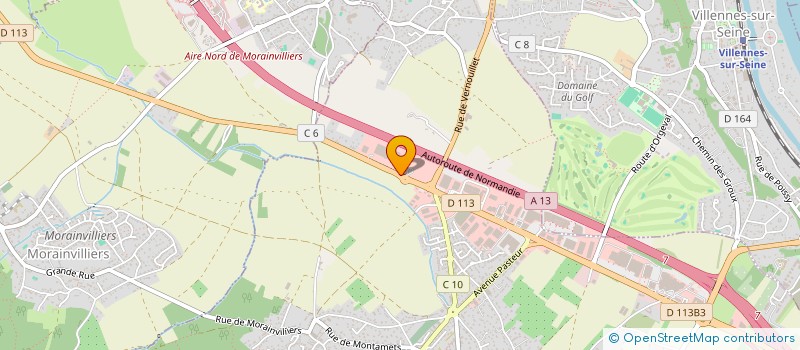 localisation de l'entreprise LAMBERT COUVERTURE à ORGEVAL