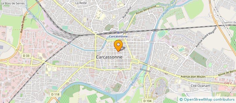 localisation de l'entreprise LAMBERT & CROCHET  CARCASSONNE