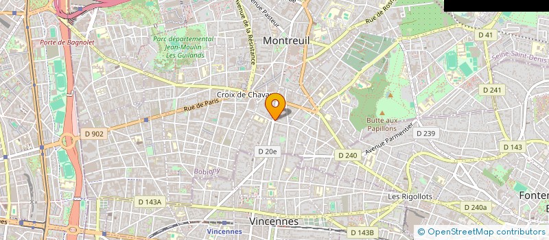 localisation de l'entreprise LAMBERT DANIEL à MONTREUIL