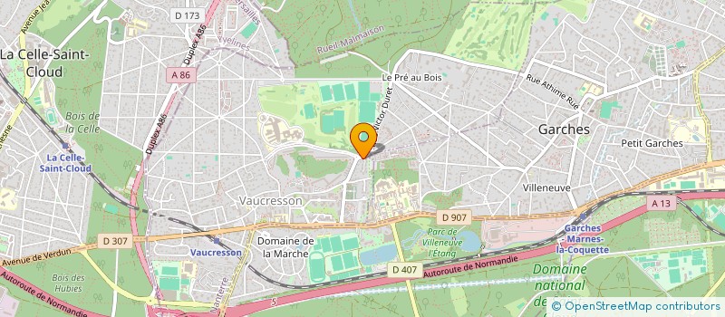 localisation de l'entreprise LAMBERT DE SAINT MARTIN  VAUCRESSON