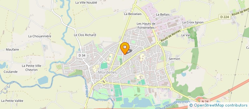 localisation de l'entreprise LAMBERT DIFFUSION à MORDELLES