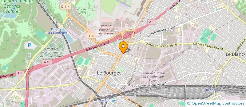 localisation de l'entreprise LAMBERT ENSEIGNES à LE BOURGET