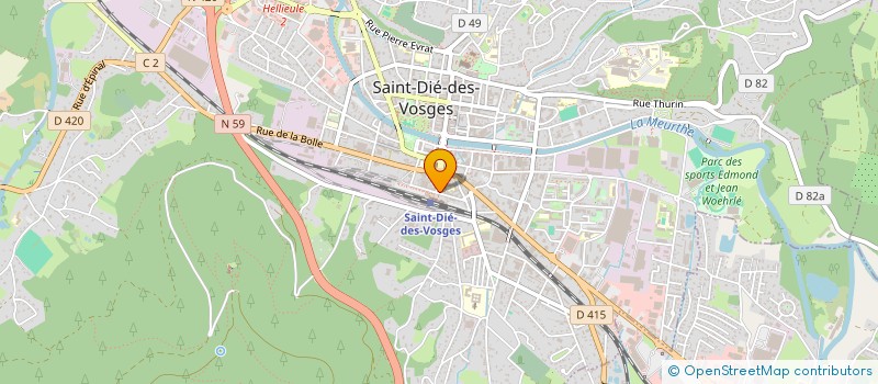 localisation de l'entreprise LAMBERT ET BIGEL SARL  SAINT DIE DES VOSGES