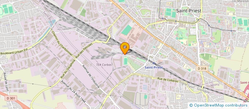 localisation de l'entreprise LAMBERT ET VALETTE-ENTREPRISE DE TRANSPORTS à SAINT-PRIEST