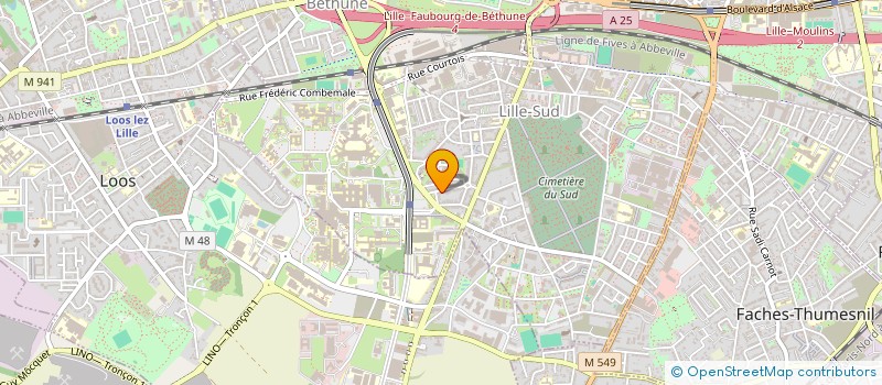 localisation de l'entreprise LAMBERT - GOUTIERE à LILLE
