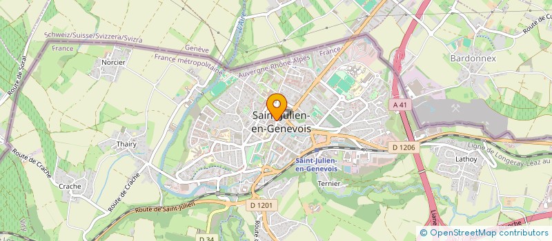 localisation de l'entreprise LAMBERT LA ROSE DES VENTS  SAINT-JULIEN-EN-GENEVOIS