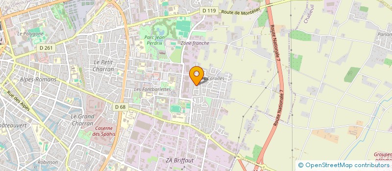 localisation de l'entreprise LAMBERT LES COULEURES à VALENCE