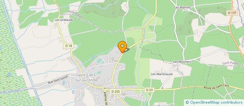 localisation de l'entreprise LAMBERT MICHEL ET PHILIPPE  SAINT-CIERS-SUR-GIRONDE