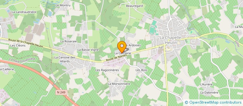 localisation de l'entreprise LAMBERT PLOMBERIE CHAUFFAGE à LA CHAPELLE-HEULIN