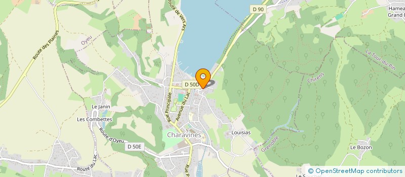 localisation de l'entreprise LAMBERT SA  CHARAVINES