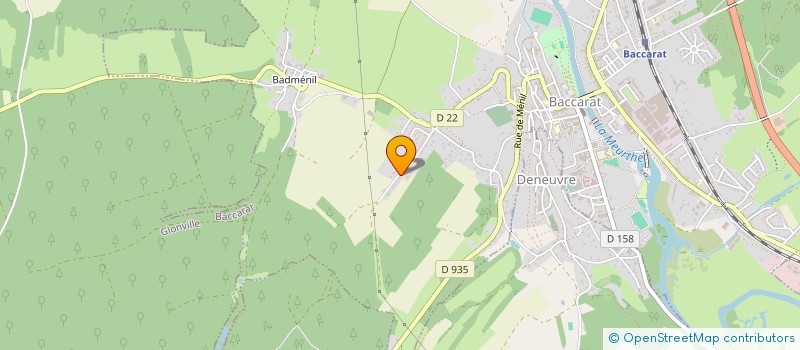 localisation de l'entreprise LAMBERT SYLVAIN IMMOBILIER  BACCARAT